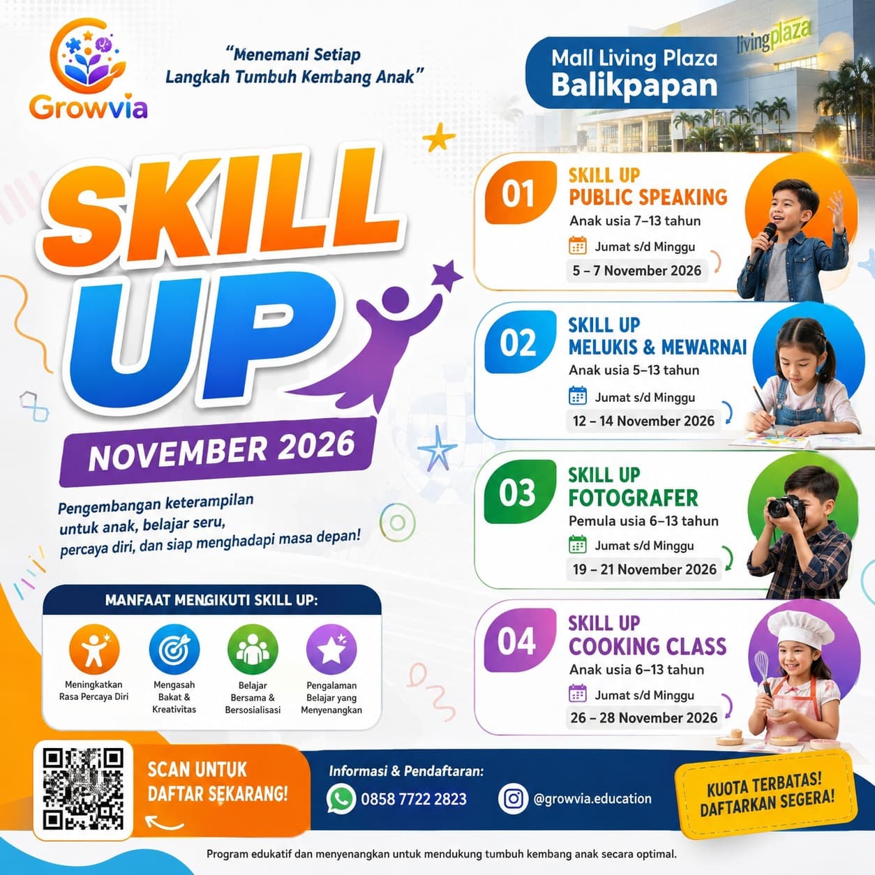 Poster event Skill Up Growvia November 2026
